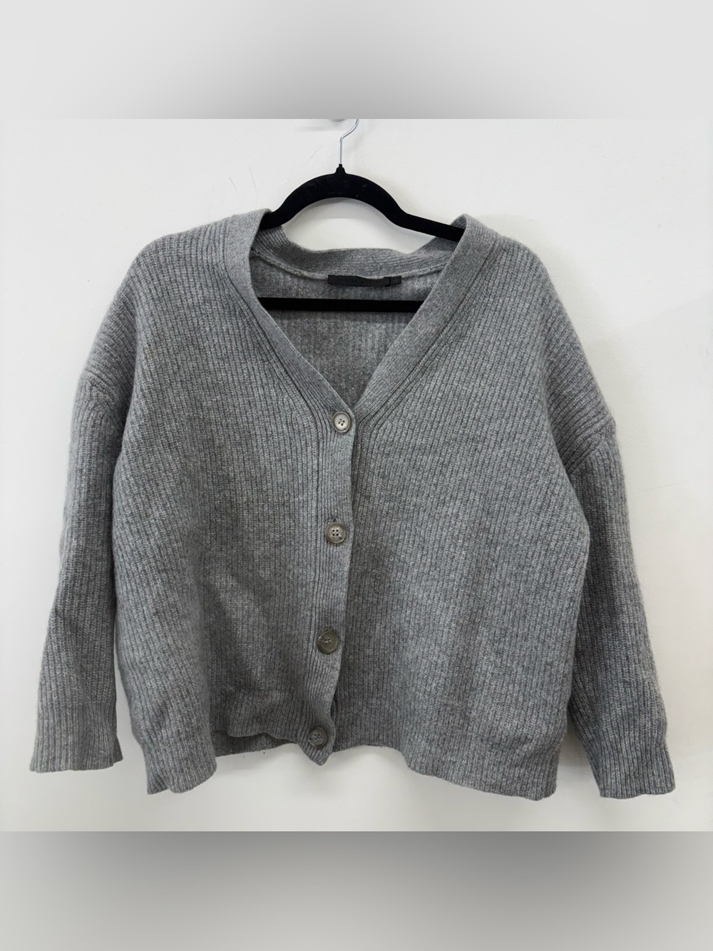 Jenni Kayne cashmere cocoon cardigan in charcoal gray